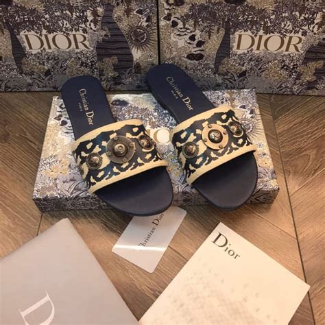 dior multicolor slides|christian Dior slides for women.